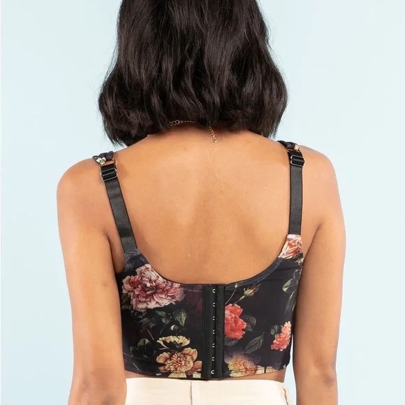 Tilly’s West of Melrose Floral Mesh Corset Tank Top - SEE DESCRIPTION - Picture 3 of 12
